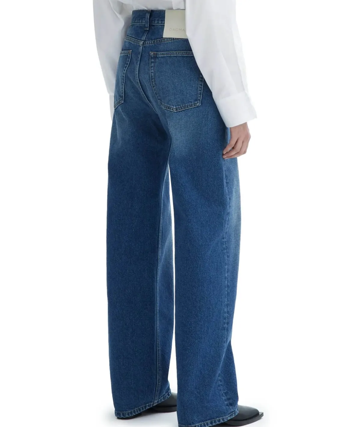 House of Dagmar Loose Fit Denim Dark Blue