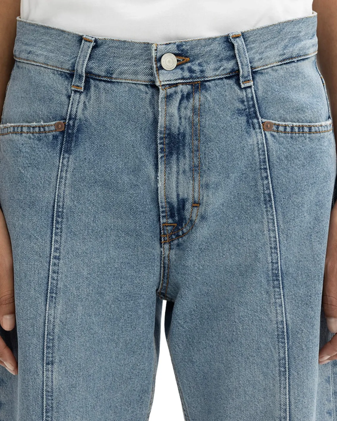 House of Dagmar Loose Fit Denim Light Blue Wash