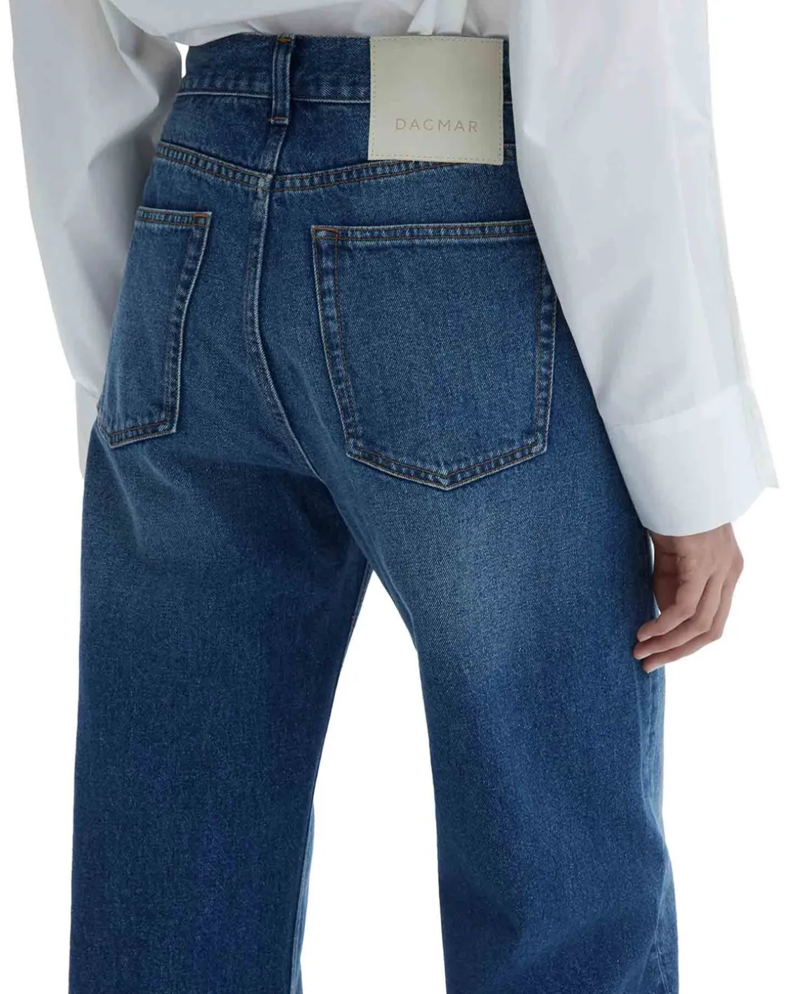 House of Dagmar Loose Fit Denim Dark Blue
