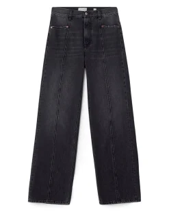 House of Dagmar Loose Fit Denim Dark Grey