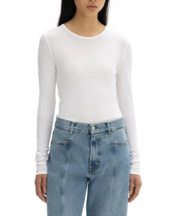 House of Dagmar Lyocell Long Sleeve White