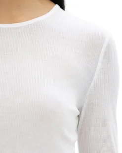 House of Dagmar Lyocell Long Sleeve White