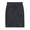 House of Dagmar Pencil Denim Skirt Selvedge Rinse