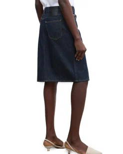 House of Dagmar Pencil Denim Skirt Selvedge Rinse
