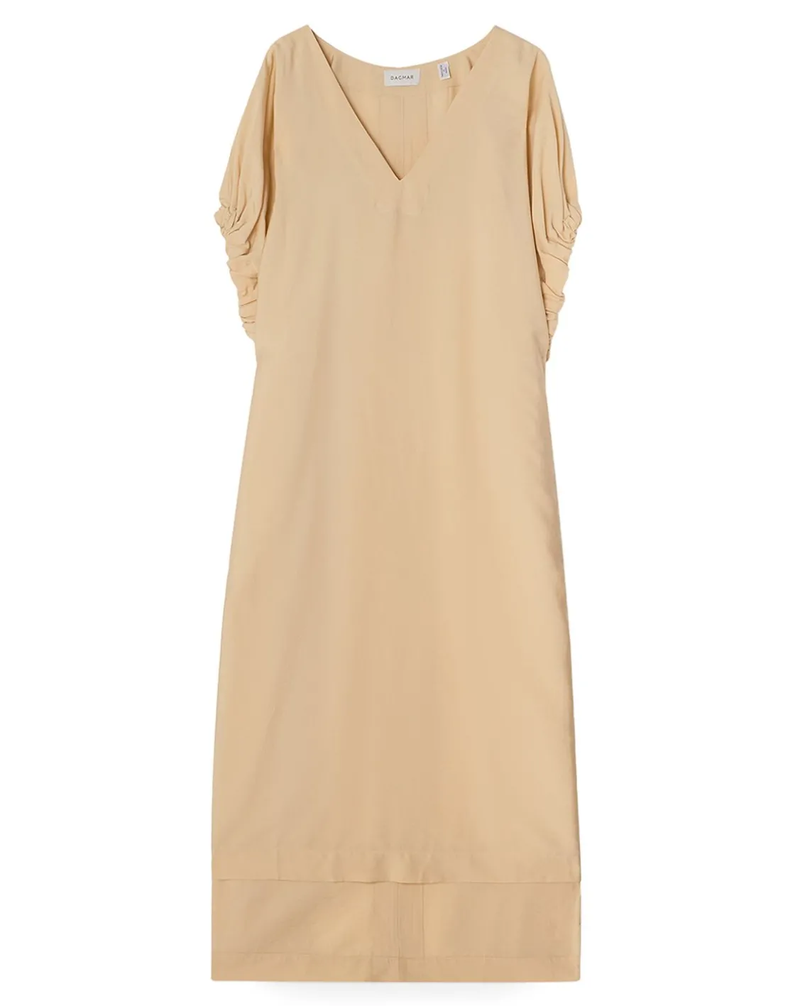 House of Dagmar Rouched Dress Desert Sand