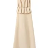House of Dagmar Sculpted Tube Dress Buttercream Yellow