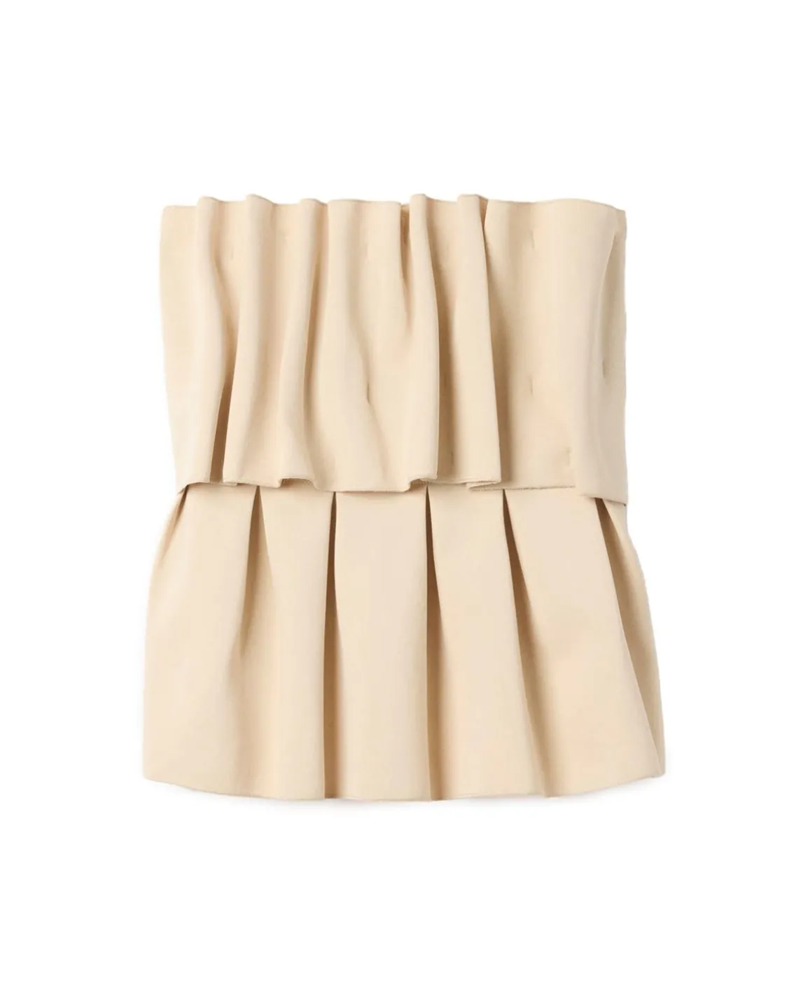 House of Dagmar Sculpted Tube Top Buttercream Yellow