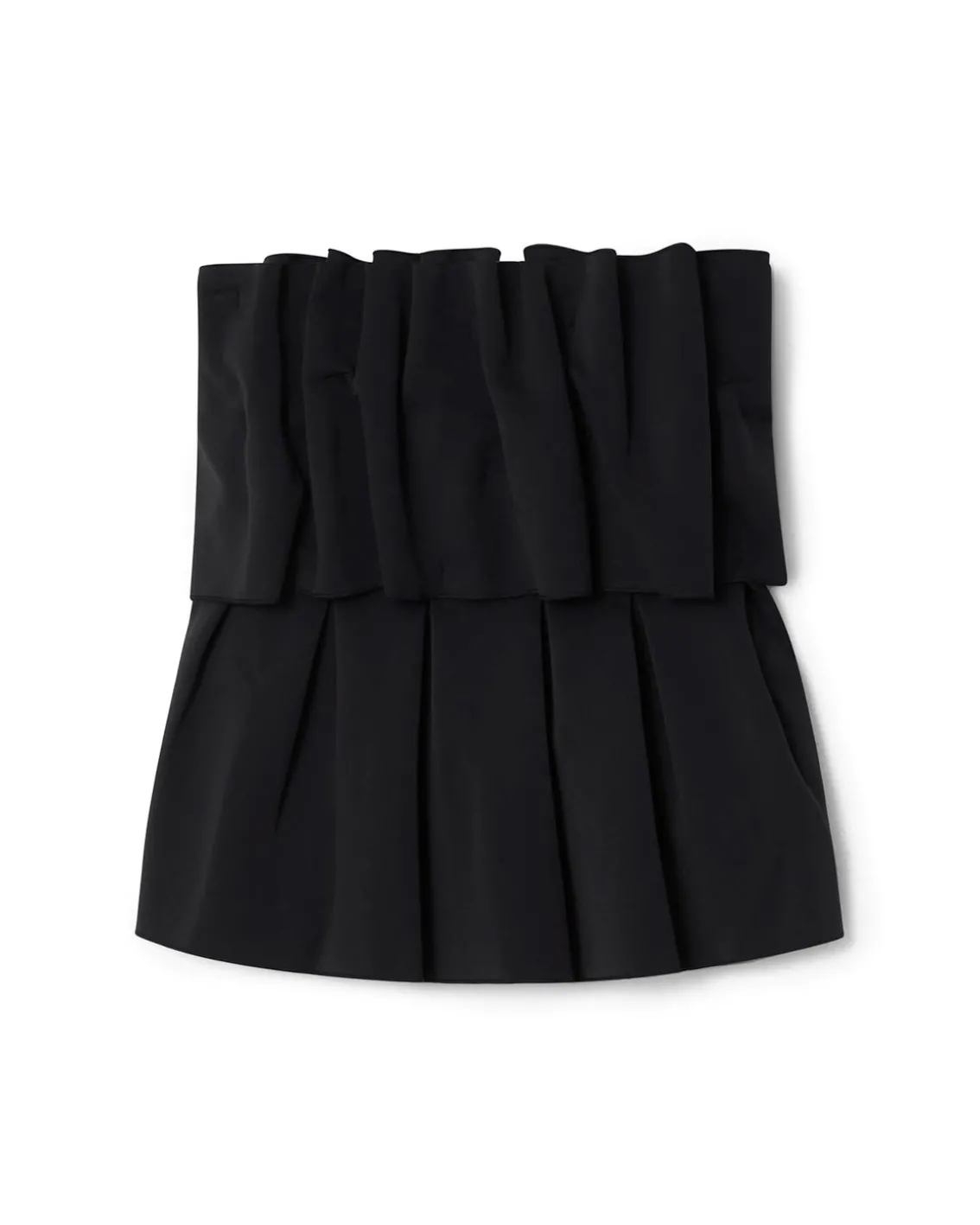 House of Dagmar Sculpted Tube Top Black