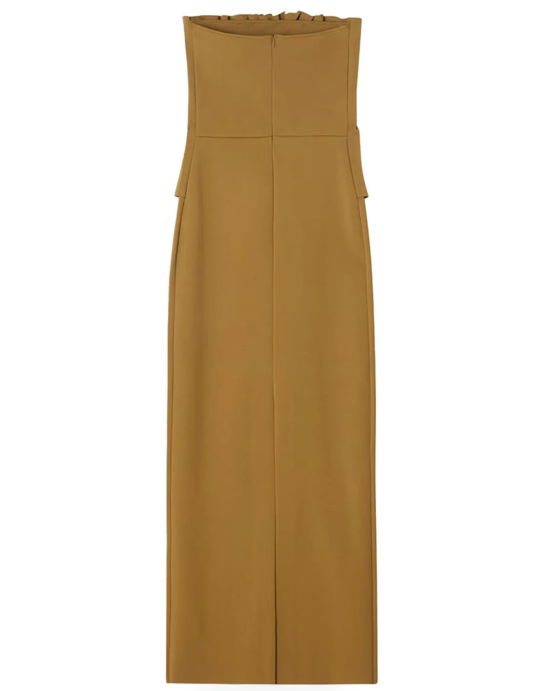 House of Dagmar Sculpted Slim Dress Dull Gold