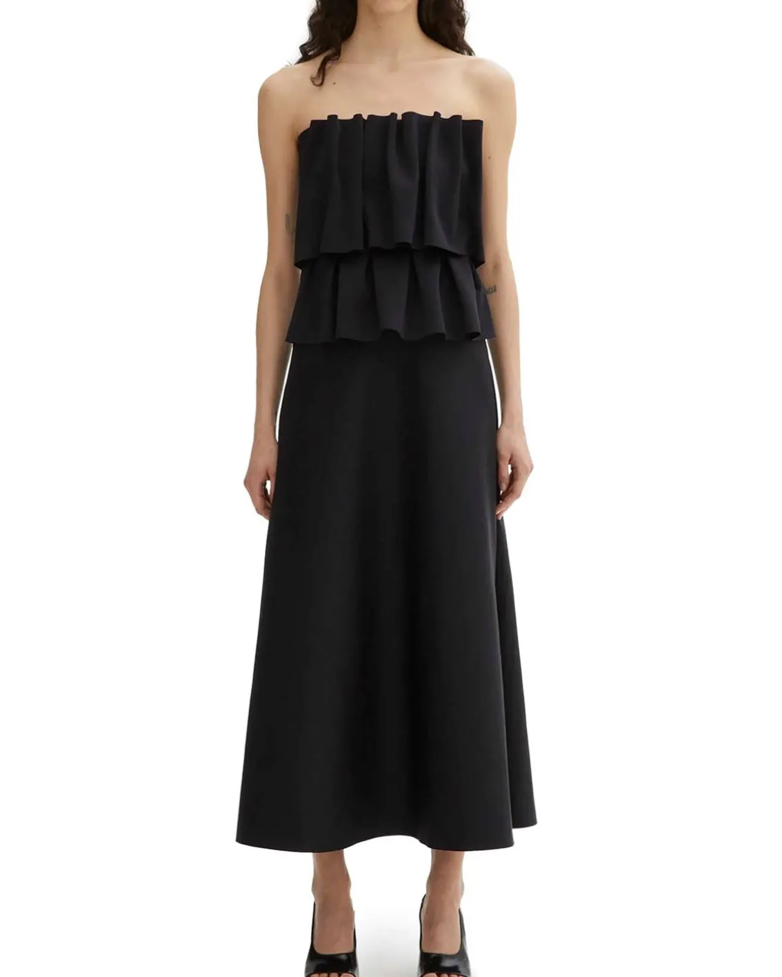 House of Dagmar Sculpted Tube Dress Black