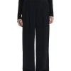 House of Dagmar Shiny Wide Suit Pant Black
