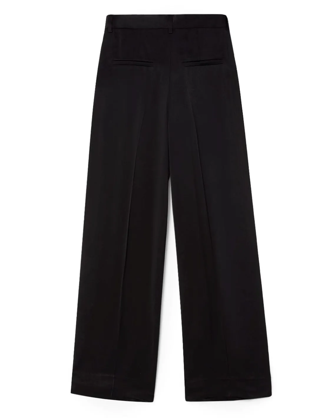 House of Dagmar Shiny Wide Suit Pant Black