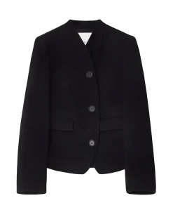 House of Dagmar Short Curved Jacket Black