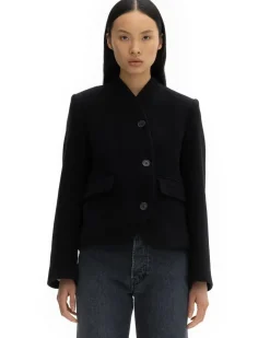 House of Dagmar Short Curved Jacket Black