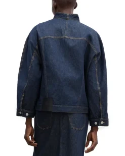 House of Dagmar Short Denim Jacket Selvedge Rinse