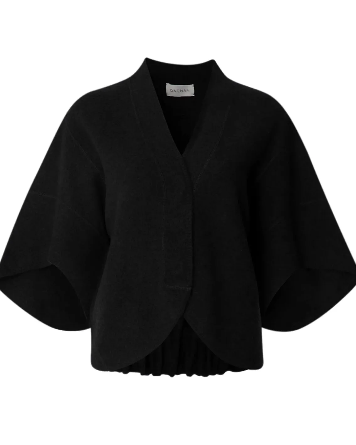House of Dagmar Short Wool Cardigan Black