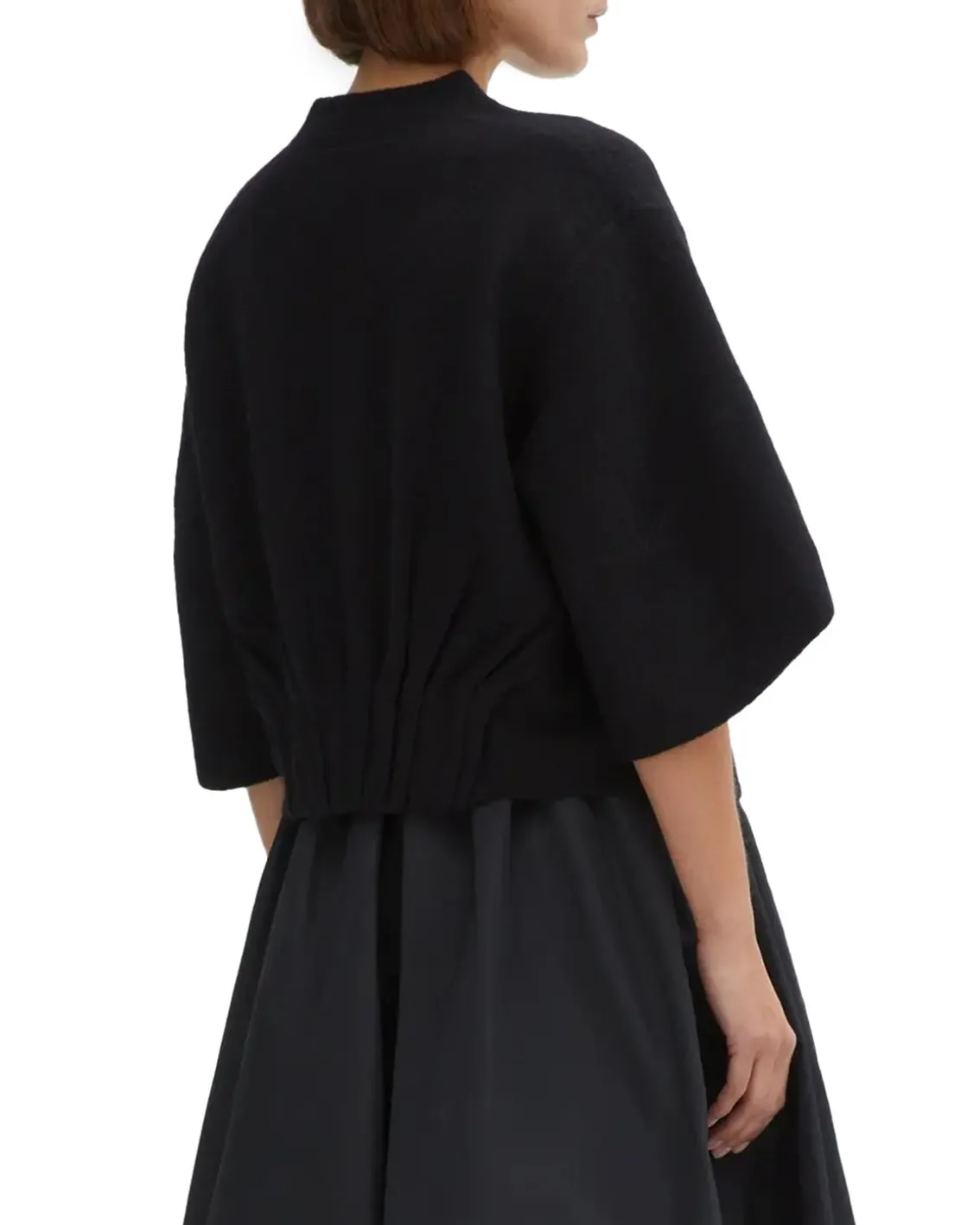 House of Dagmar Short Wool Cardigan Black