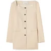 House of Dagmar Square Neck Blazer Sand Beige