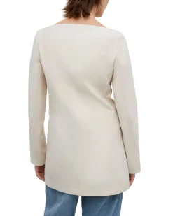 House of Dagmar Square Neck Blazer Sand Beige