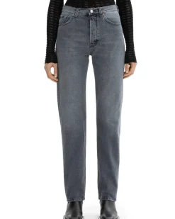 House of Dagmar Straight Leg Denim Light Grey