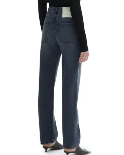 House of Dagmar Straight Leg Denim Dark Grey