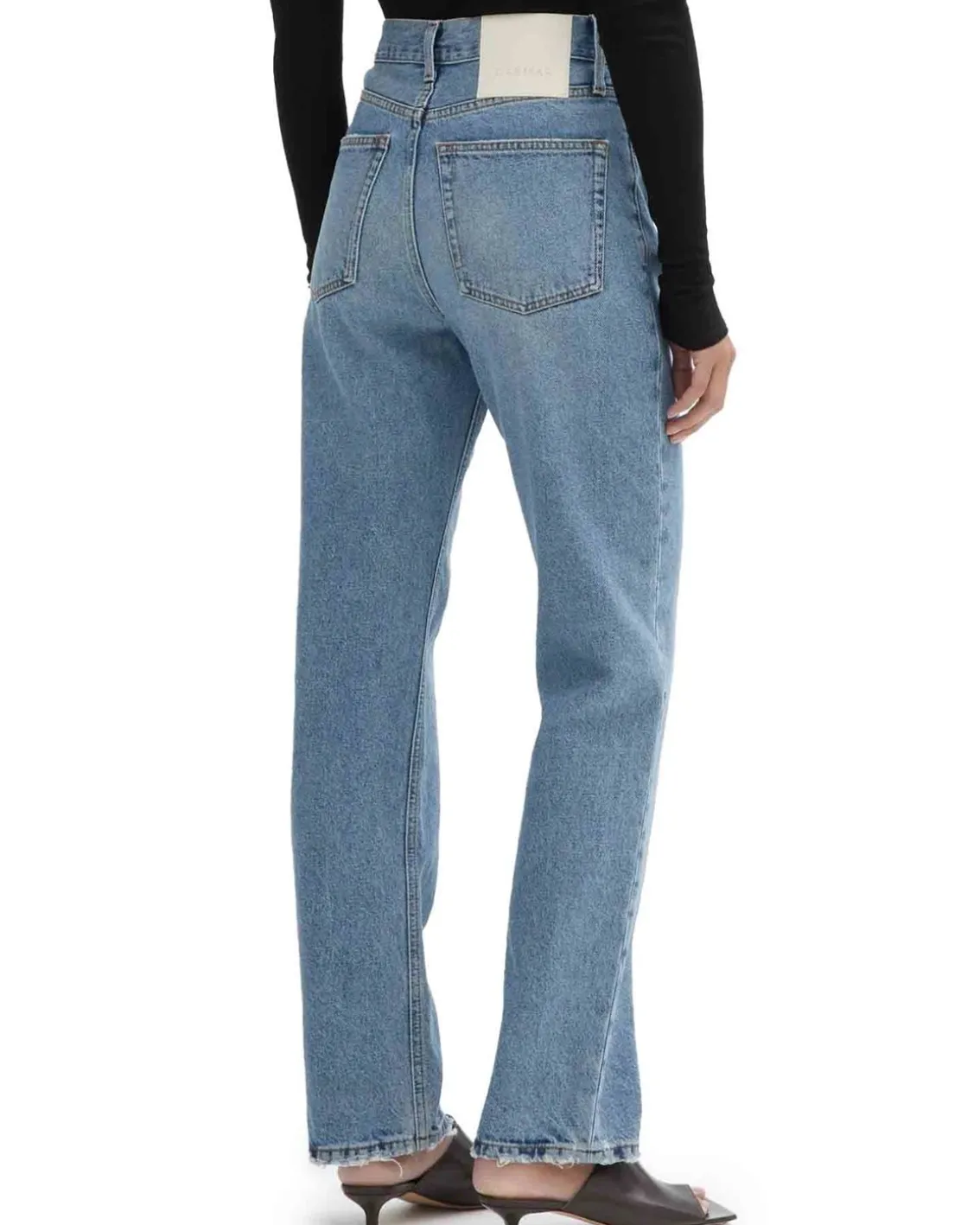 House of Dagmar Straight Leg Denim Light Blue Wash