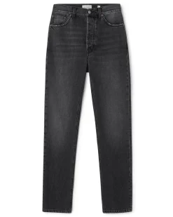 House of Dagmar Straight Leg Denim Dark Grey
