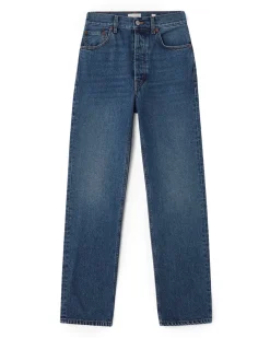 House of Dagmar Straight Leg Denim Dark Blue