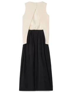 House of Dagmar Two Tone Dress Cream White Black
