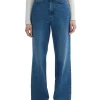 House of Dagmar Wide Leg Denim Dark Blue