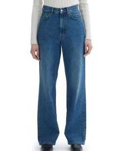 House of Dagmar Wide Leg Denim Dark Blue