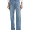 House of Dagmar Wide Leg Denim Light Blue Wash