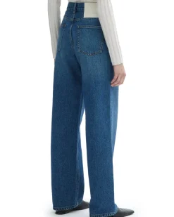 House of Dagmar Wide Leg Denim Dark Blue