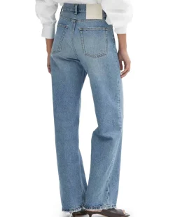 House of Dagmar Wide Leg Denim Light Blue Wash