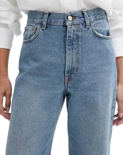 House of Dagmar Wide Leg Denim Light Blue Wash