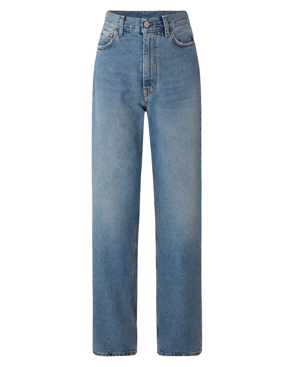 House of Dagmar Wide Leg Denim Light Blue Wash