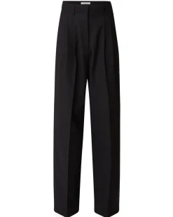 House of Dagmar Wide Leg Suit Trousers Black