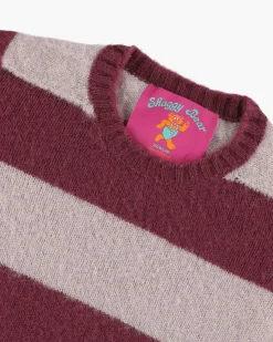 Howlin' Shaggy Bear Chunky Stripes Sweater Tropical