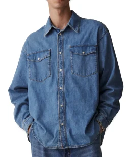 Jeanerica Arno Denim Shirt Light Blue Vintage