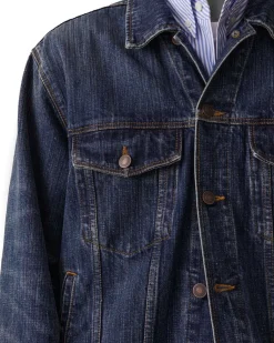 Jeanerica Joe Denim Jacket Dark Blue Righe