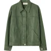 Jeanerica Nora Jacket Chevron Green