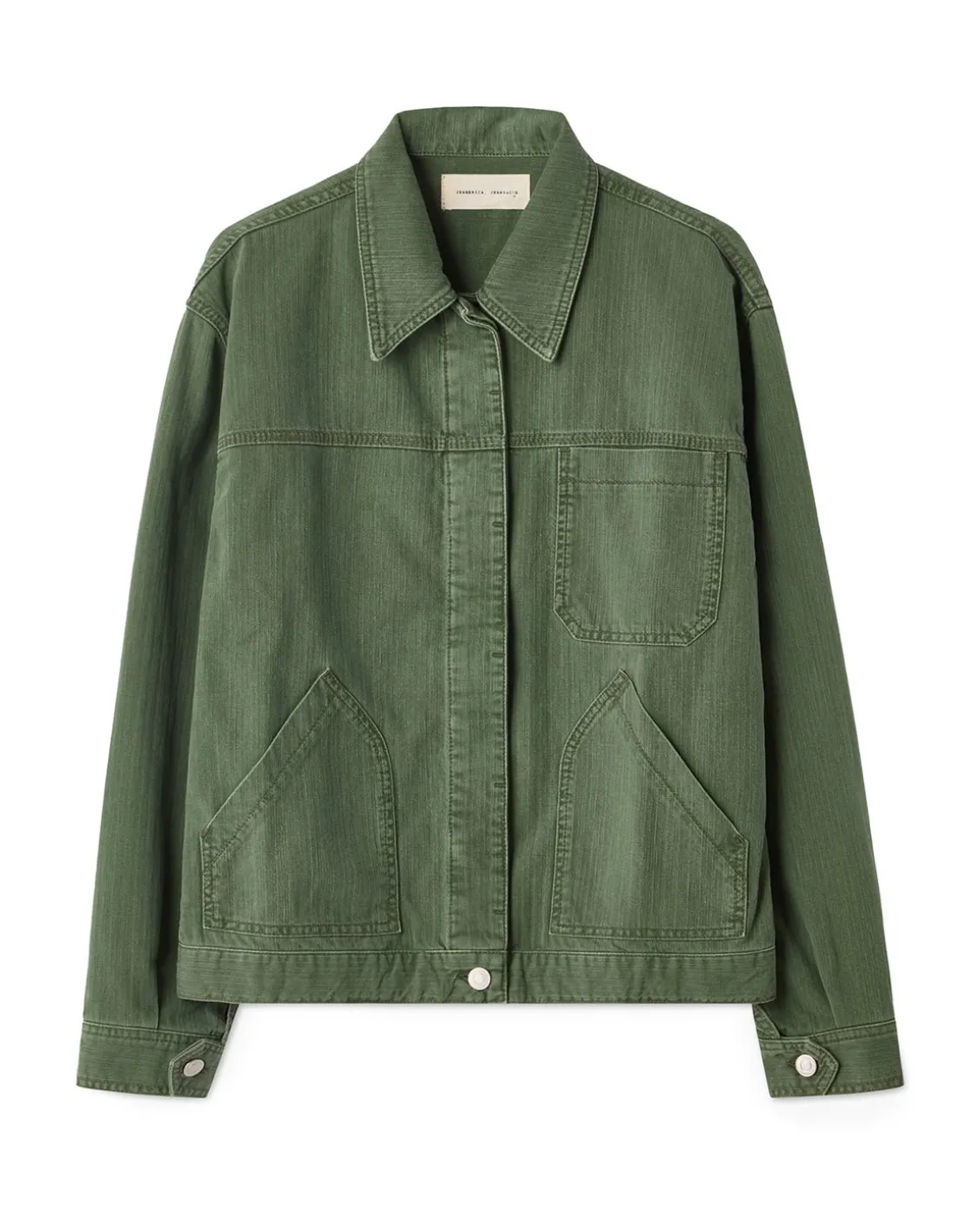 Jeanerica Nora Jacket Chevron Green