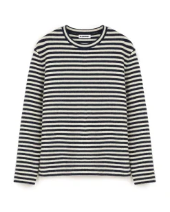 Jil Sander+ Boiled Wool Crew Neck Sweater Marinière
