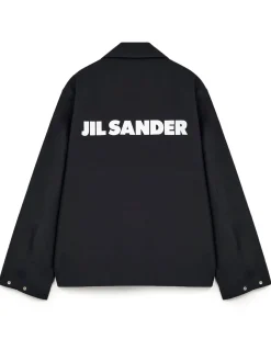 Jil Sander Logo Jacket Black
