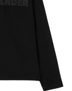 Jil Sander Logo Long Sleeve T-Shirt M Black