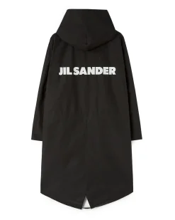 Jil Sander Logo Parka Black