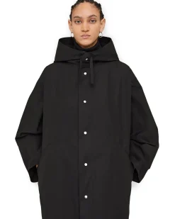 Jil Sander Logo Parka Black