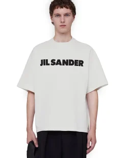 Jil Sander Logo T-Shirt M Porcelain