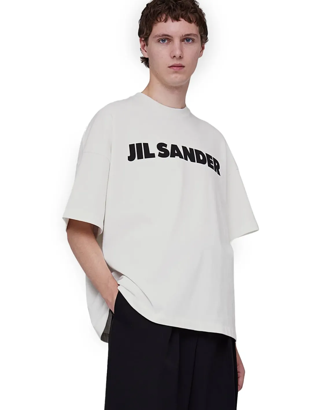 Jil Sander Logo T-Shirt M Porcelain