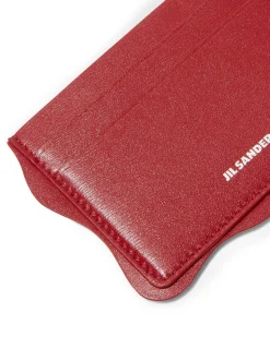 Jil Sander Wave Card Holder Cedar Red
